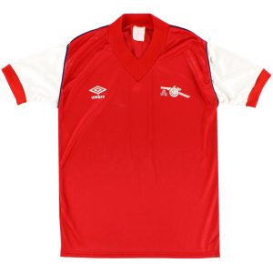 1982-84 Arsenal Umbro Home Shirt S - Arsenal / Excellent / Small