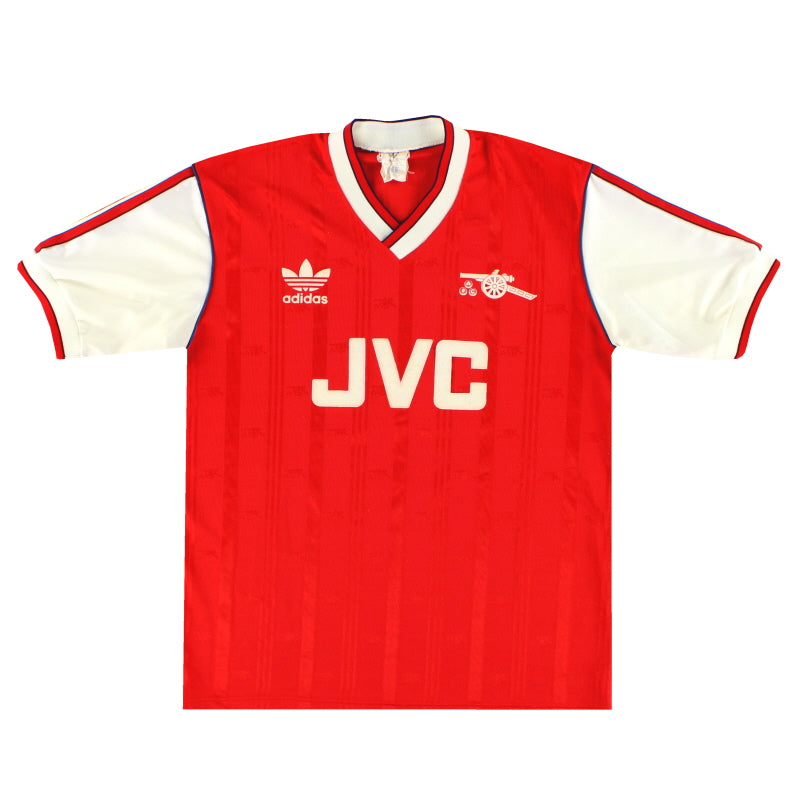 1986-88 Arsenal adidas Home Shirt L - Arsenal / Excellent / Large
