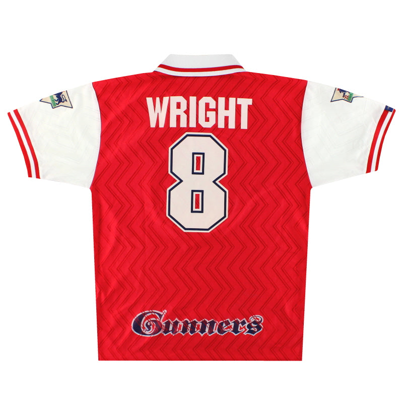 1996-98 Arsenal Nike Home Shirt Wright #8 L - Arsenal / Very Good / Large