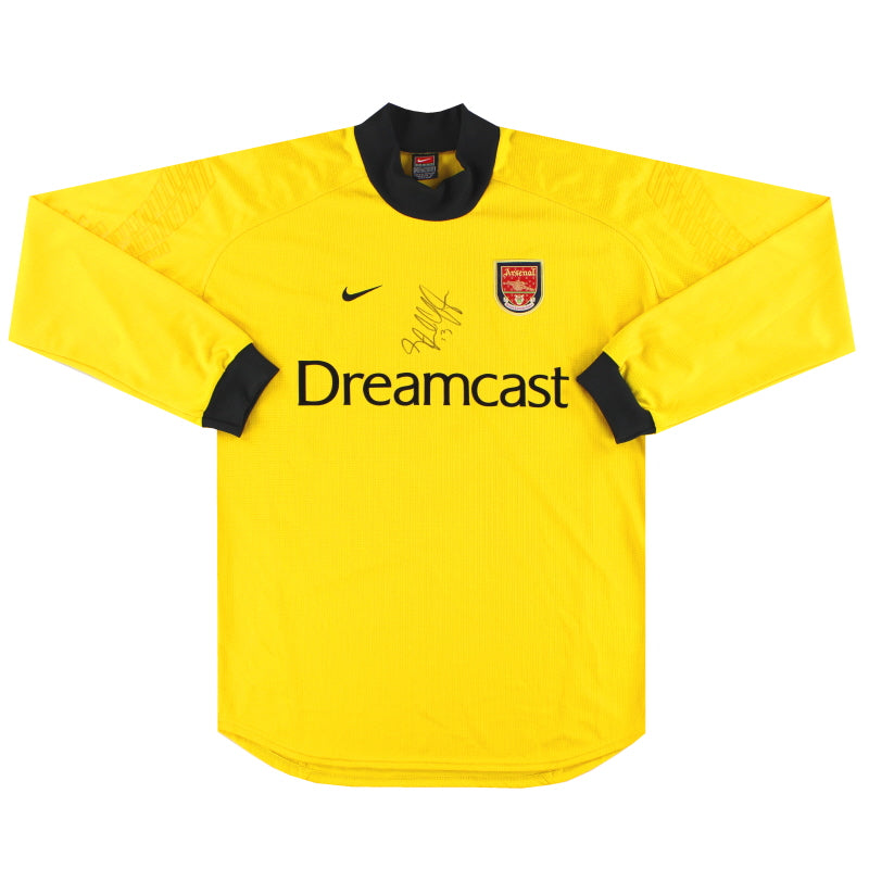 2000-01 Arsenal Nike 'Signed' Goalkeeper Shirt *Mint* L - Arsenal / Mint / Large