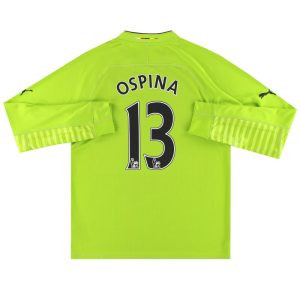 2014-15 Arsenal Puma Goalkeeper Shirt Ospina #13 *Mint* L - Arsenal / Mint / Large