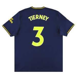 2019-20 Arsenal adidas Third Shirt Tierney #3 XL - Arsenal / Excellent / XL