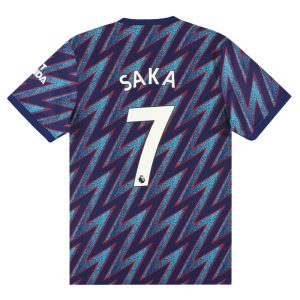 2021-22 Arsenal adidas Third Shirt Saka #7 *w/tags* L - Arsenal / w/tags / Large