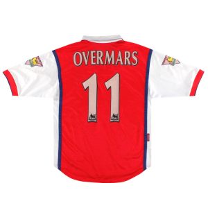 1998-99 Arsenal Nike Home Shirt Overmars #11 S - Arsenal / Very Good / Small