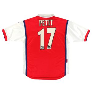 1998-99 Arsenal Nike Home Shirt Petit #17 S - Arsenal / Excellent / Small