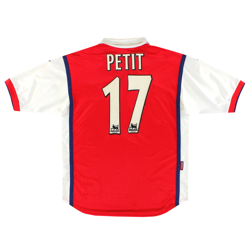 1998-99 Arsenal Nike Home Shirt Petit #17 S - Arsenal / Excellent / Small