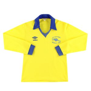1978-81 Arsenal Umbro 'Final' Away Shirt L/S S - Arsenal / Very good / Small