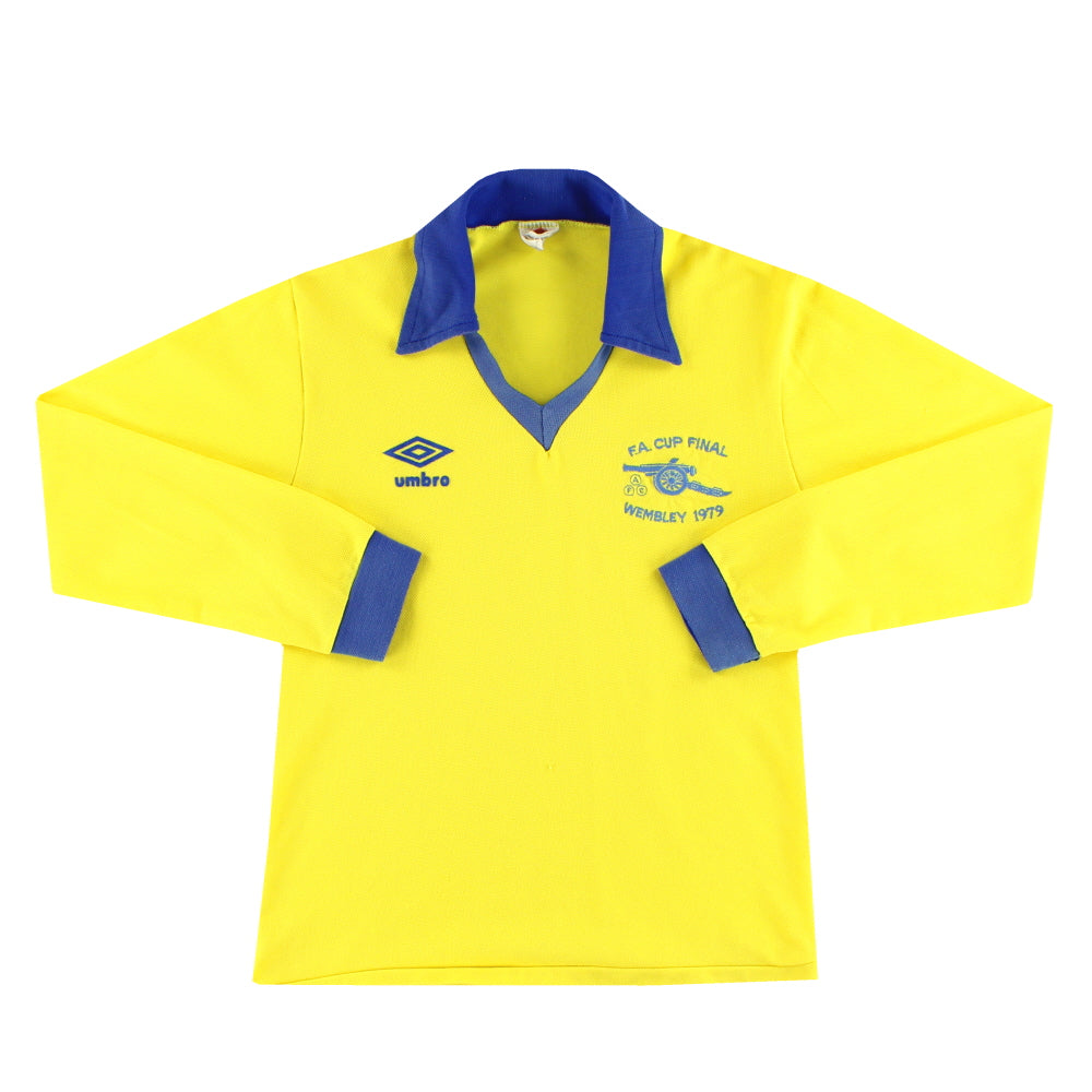 1978-81 Arsenal Umbro 'Final' Away Shirt L/S S - Arsenal / Very good / Small