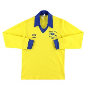 1978-81 Arsenal Umbro 'Wembley' Away Shirt L/S S - Arsenal / Very Good / Small