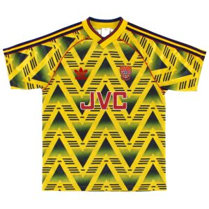 1991-93 Arsenal adidas Away Shirt S - Arsenal / Excellent / Small