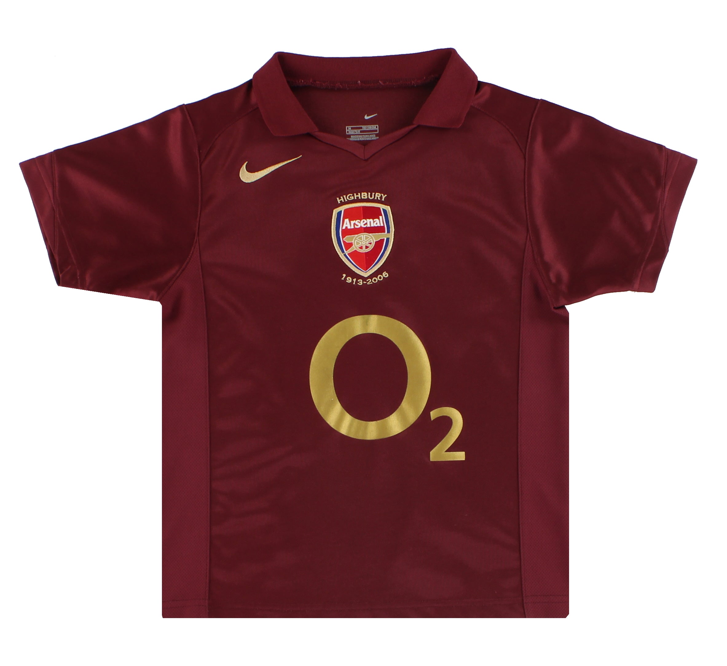 2005-06 Arsenal Nike Commemorative Highbury Home Shirt Y - Arsenal / Excellent / Youths