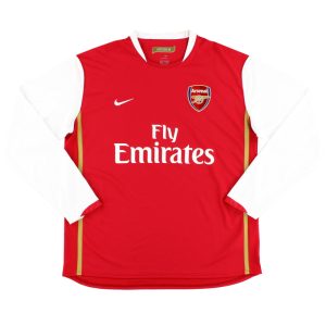2006-08 Arsenal Nike Home Shirt L/S XL - Arsenal / Excellent / XL
