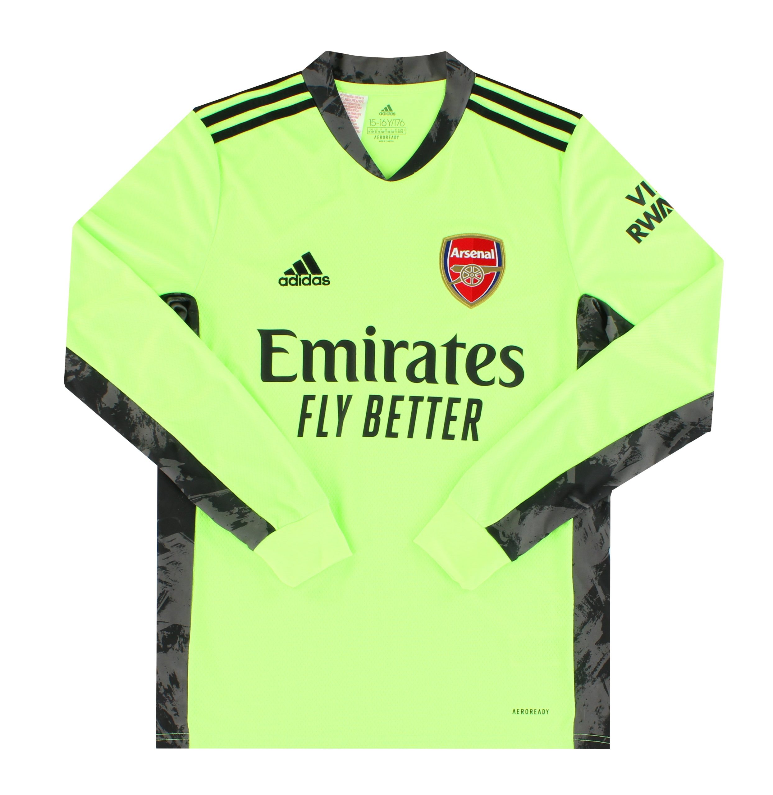 2020-21 Arsenal adidas Goalkeeper Shirt *Mint* XL.Boys - Arsenal / Mint / XL Boys