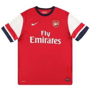 2012-14 Arsenal Nike Home Shirt L - Arsenal / Very Good / Large