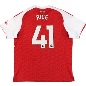 2025-26 Arsenal adidas Home Shirt Rice #41 XXL - Arsenal / XXL / XXL