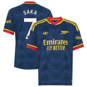 Arsenal adidas Away Shirt 2026-27 - Kids with Saka 7 printing