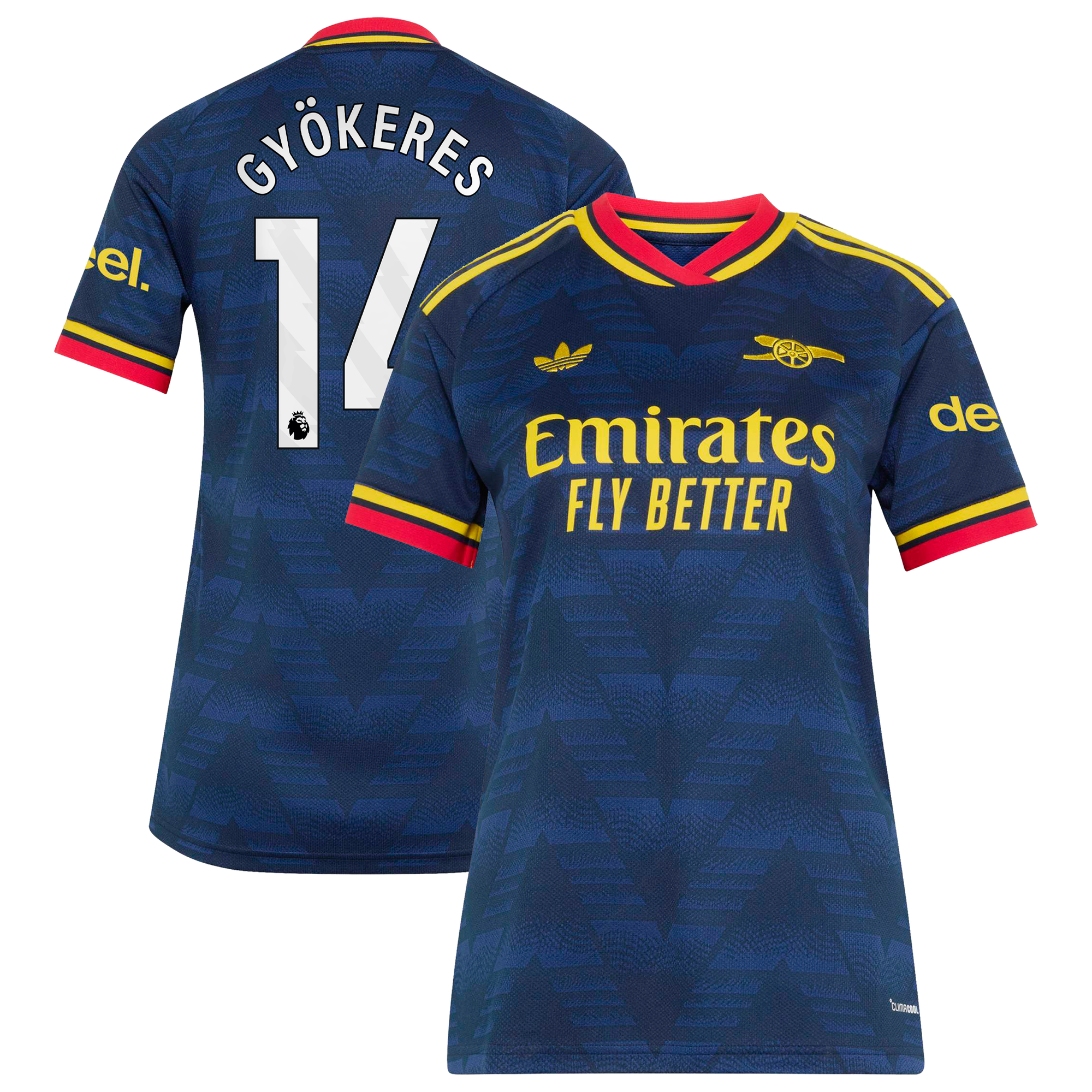 Arsenal adidas Away Shirt 2026-27 - Womens with Gyökeres 14 printing