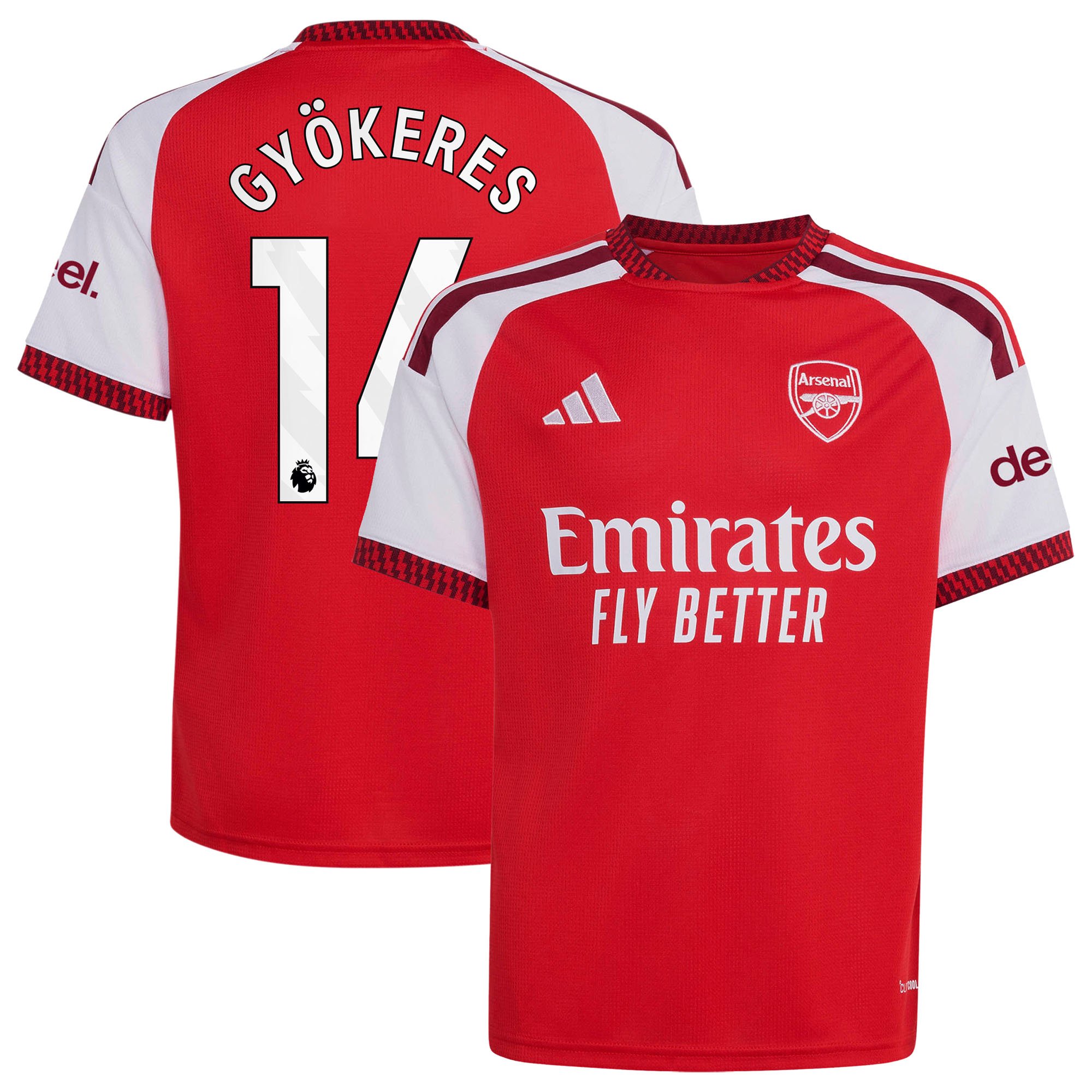 Arsenal adidas Home Shirt 2026-27 - Kids with Gyökeres 14 printing