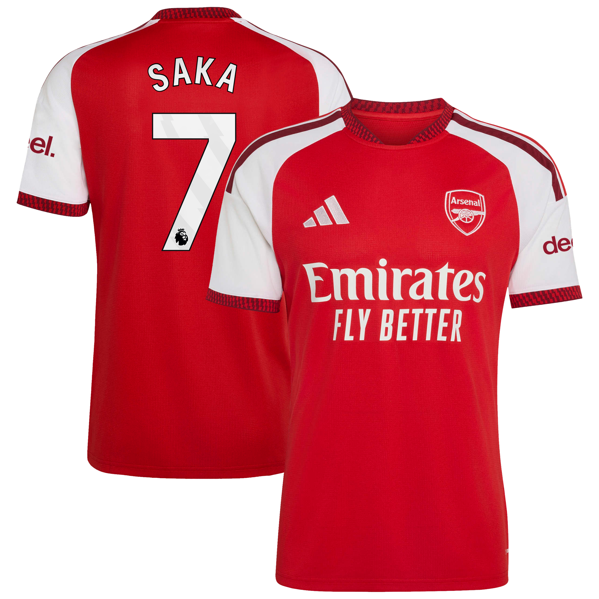 Arsenal adidas Home Shirt 2026-27 with Saka 7 printing